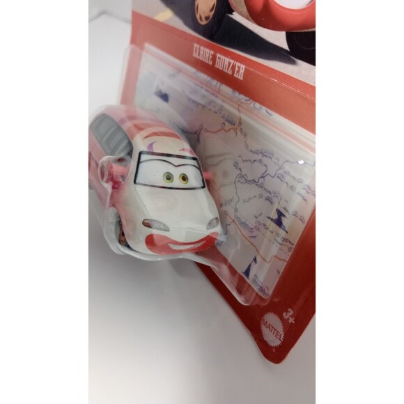 2023 Disney PIXAR Cars On the Road CLAIRE GUNZ'ER clown white/pink/red 1:55 - Picture 4 of 6